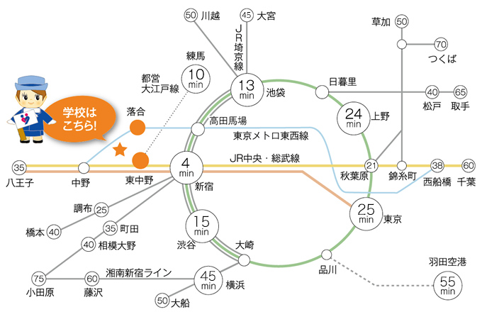 交通アクセス地図